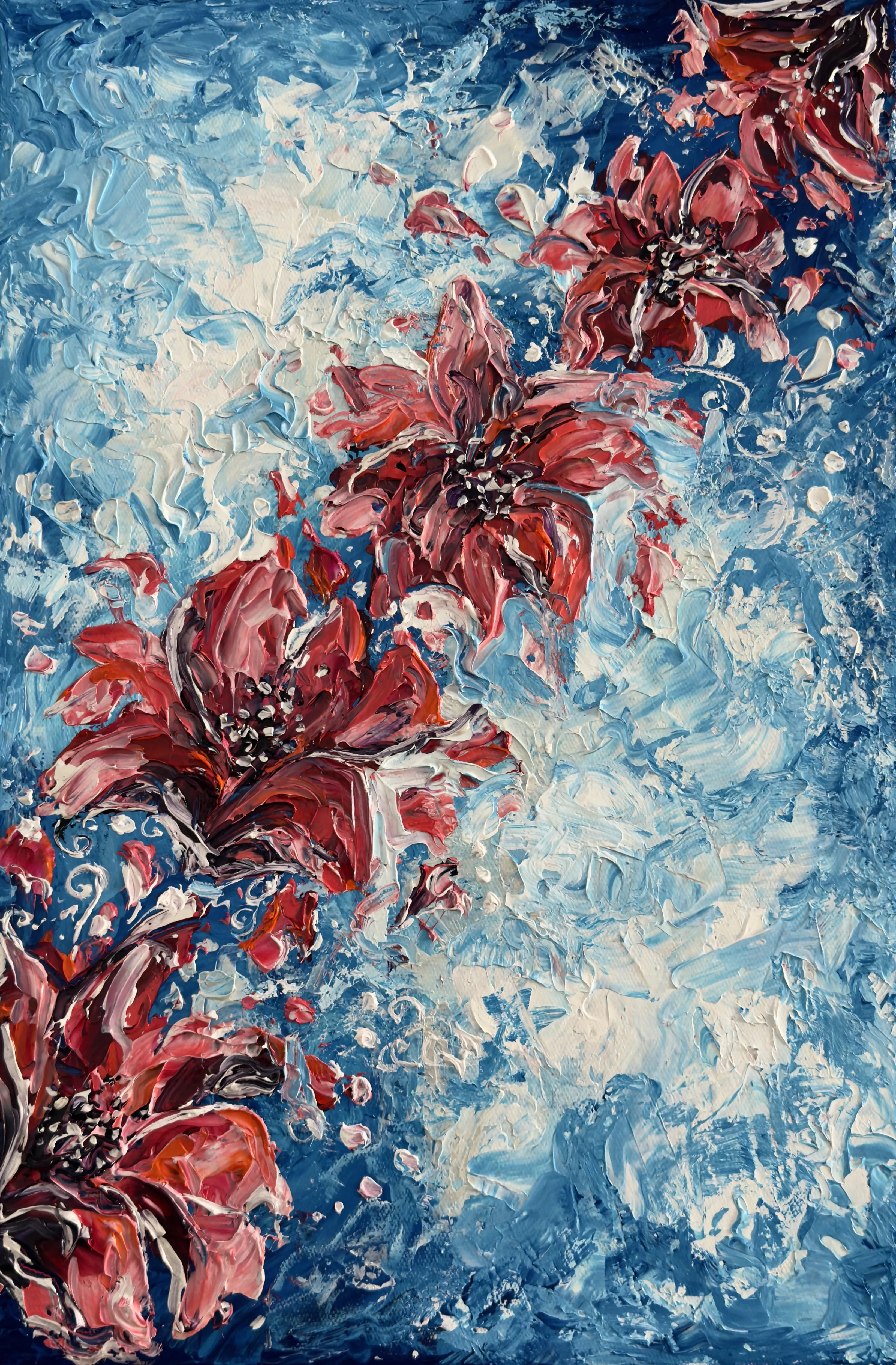 Imagen de Levedad de Elena Adele Dmitrenko, tamaño: 60 x 40 cm, hecho de acrílico impasto sobre lienzo, medio Pintura, de Polonia, parte de la serie Jardín Mágico, con un precio de $1180 Foto 1 de 8.