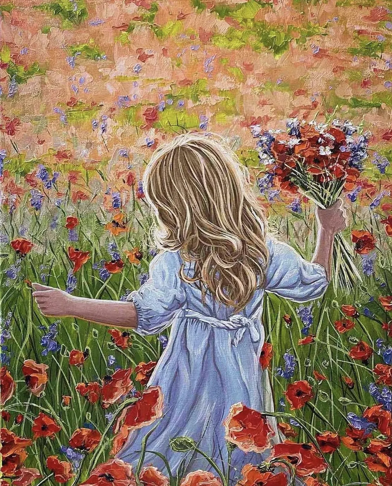 Obraz Ucieknij do własnego szczęścia autorstwa Elena Adele Dmitrenko, rozmiar: 16 x 22, wykonany z obraz olejny na płótnie, medium Malarstwo, z Ukraina, część serii Wieczny moment, cena: $1080