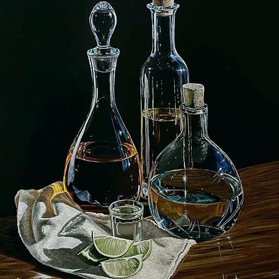 Still life with bottles