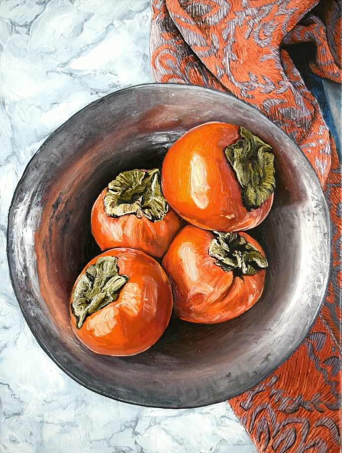 Still life with Persimmon
