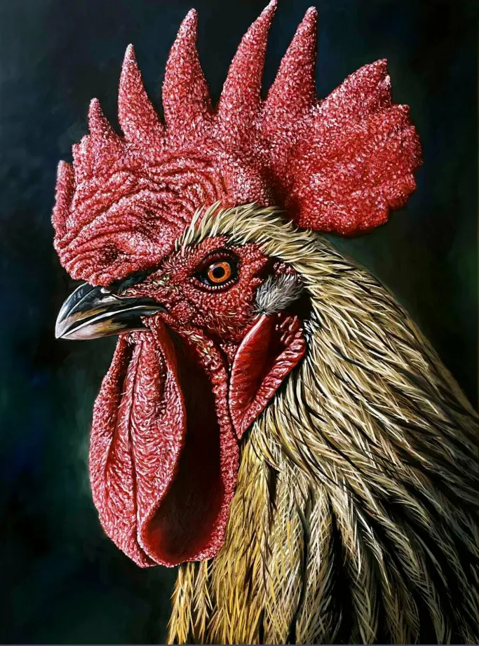 Image of Rooster by Elena Adele Dmitrenko, part of the Animals series