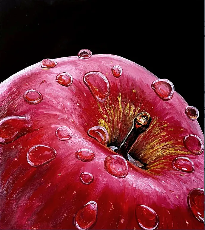 Image of Red Apple by Elena Adele Dmitrenko, part of the Still Life series