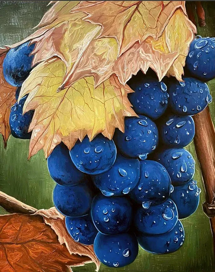 Image of Grapes by Elena Adele Dmitrenko, part of the Still Life series