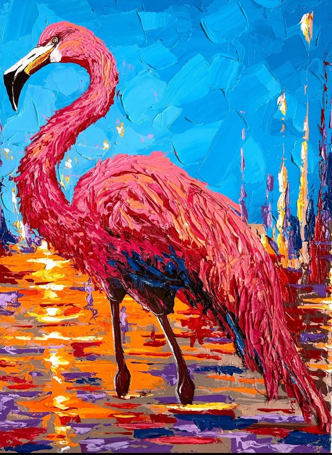 Bild von Cool Flamingo von Elena Adele Dmitrenko, Teil der Florida Style Serie
