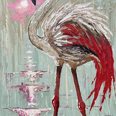 Green Flamingo