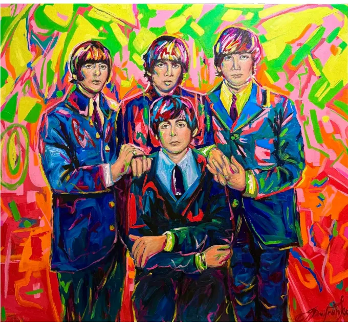 Obraz Beatles autorstwa Elena Adele Dmitrenko, część serii Portretu