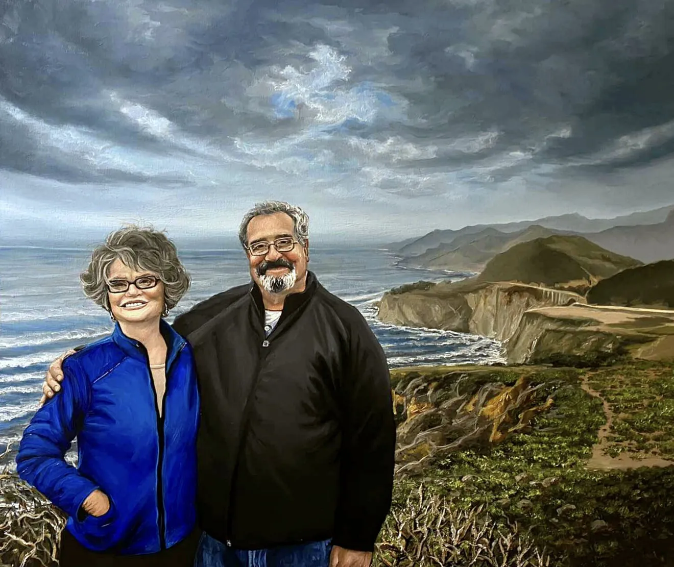 Image of Commission Couple Portrait by Elena Adele Dmitrenko, part of the Portrait's series