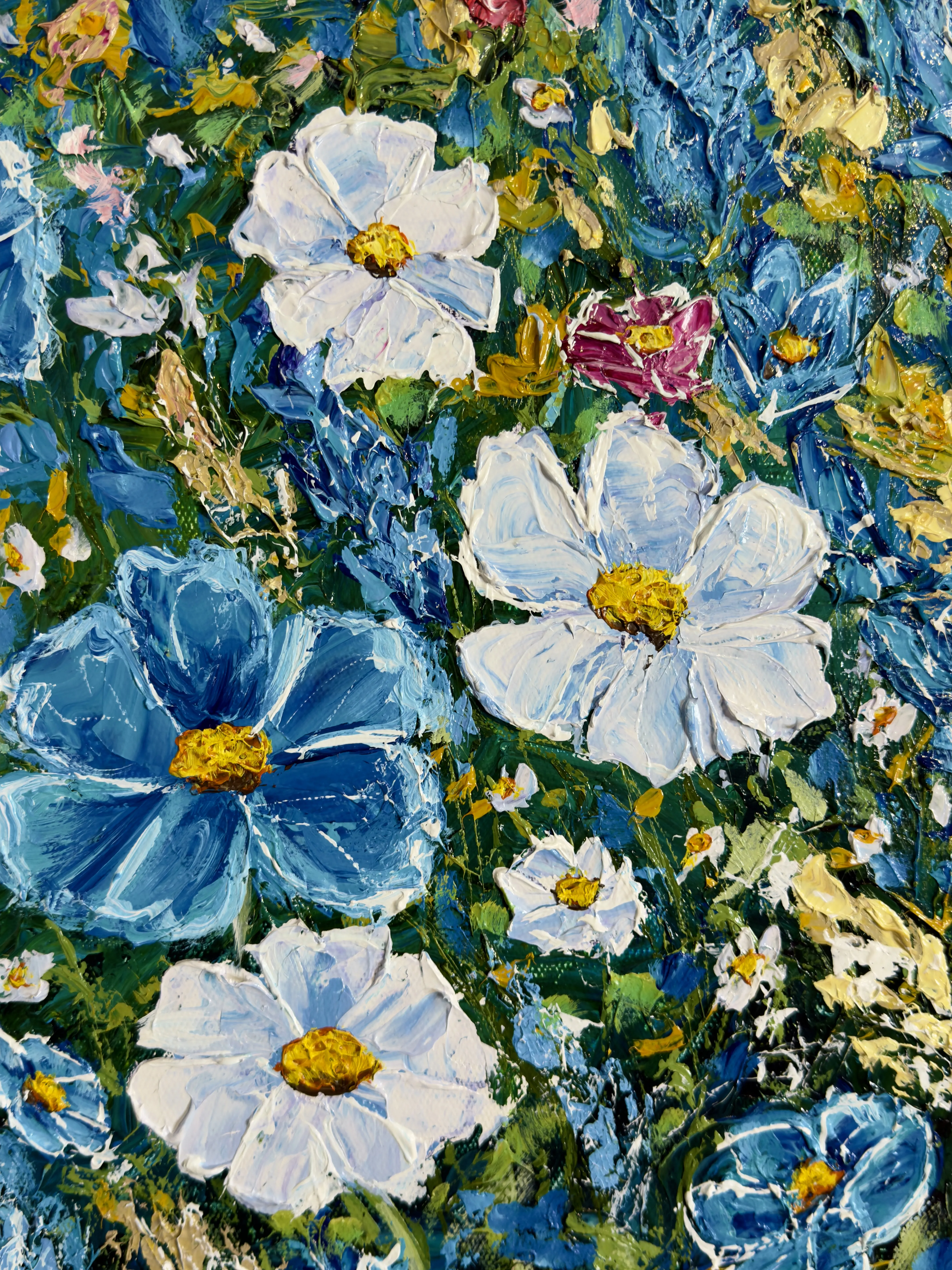Bild von Für immer Sommer von Elena Adele Dmitrenko, Größe: 48 x 48 in, hergestellt aus pastoses Acryl auf Leinwand, Malerei Medium, aus Polen, Teil der Forever Moments Serie, zum Preis von $4600 Foto 5 von 9.