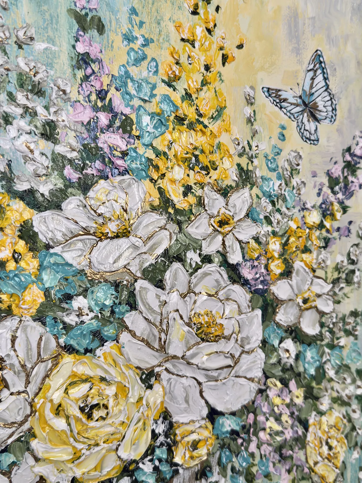 Imagen de Serenidad de Elena Adele Dmitrenko, tamaño: 61 x 46 cm, hecho de acrílico impasto sobre lienzo, medio Pintura, de Polonia, parte de la serie Jardín Mágico, con un precio de $1280 Foto 5 de 7.