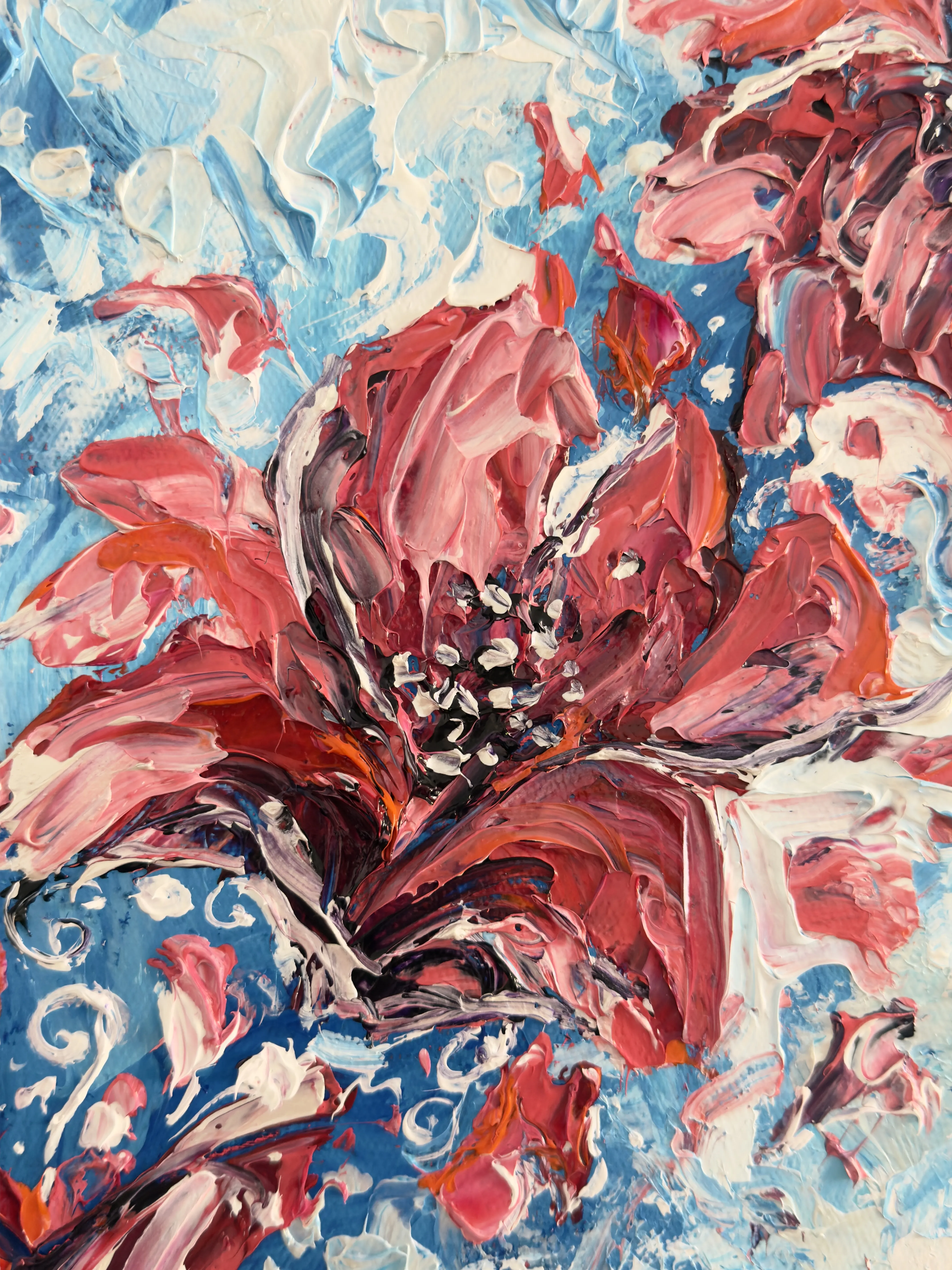 Bild von Luftigkeit von Elena Adele Dmitrenko, Größe: 60 x 40 cm, hergestellt aus Acryl-Impasto auf Leinwand, Malerei Medium, aus Polen, Teil der Magic Garden Serie, zum Preis von $1180 Foto 8 von 8.
