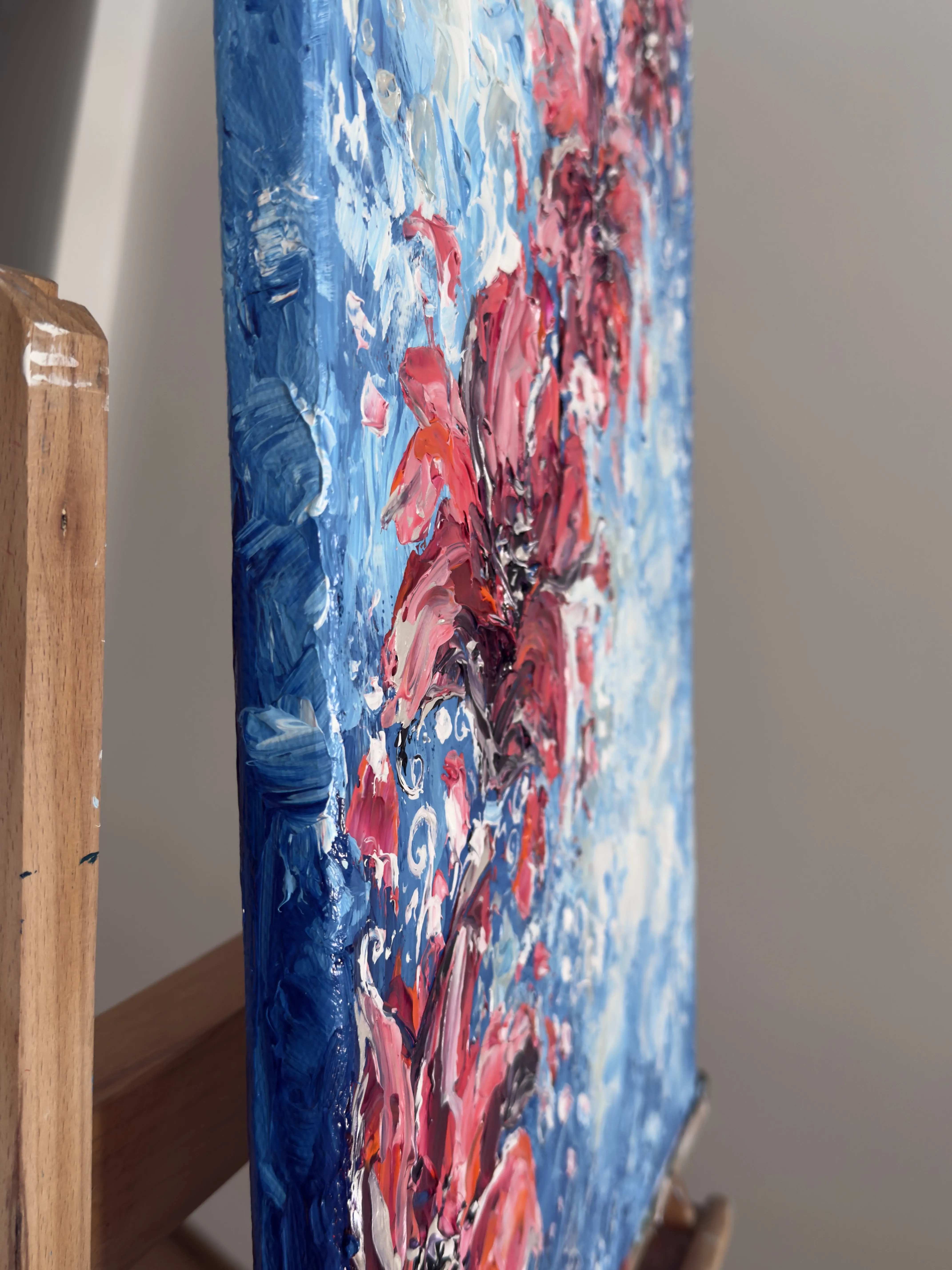 Obraz Ulga autorstwa Elena Adele Dmitrenko, rozmiar: 60 x 40 cm, wykonany z akryl impasto na płótnie, medium Malarstwo, z Polska, część serii Magiczny Ogród, cena: $1180 Zdjęcie 4 z 8.