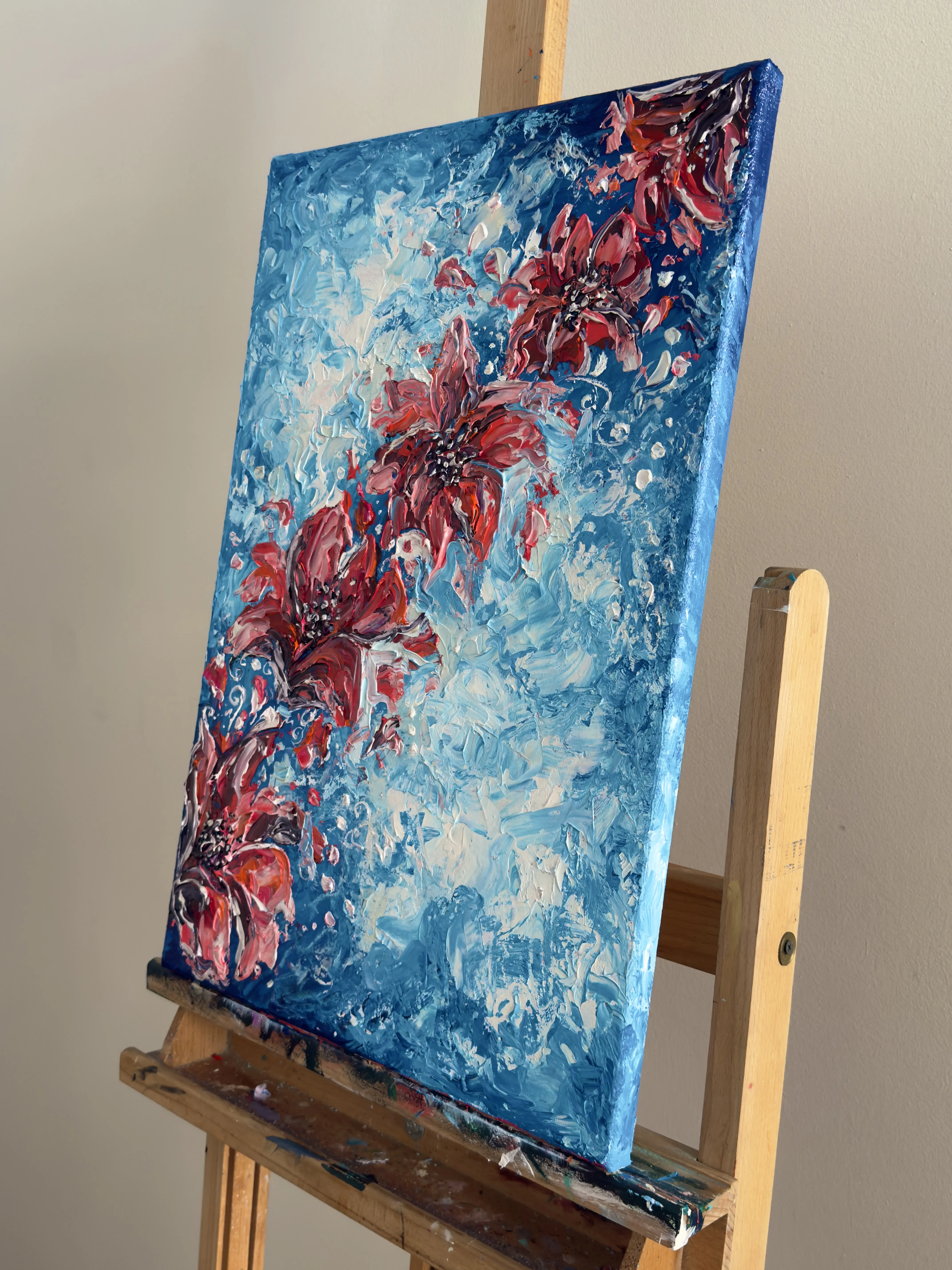 Imagen de Levedad de Elena Adele Dmitrenko, tamaño: 60 x 40 cm, hecho de acrílico impasto sobre lienzo, medio Pintura, de Polonia, parte de la serie Jardín Mágico, con un precio de $1180 Foto 5 de 8.